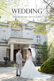 【フォトウエディング・新婚旅行】シャッフルページに新婚旅行のグアムの写真も入ってます。