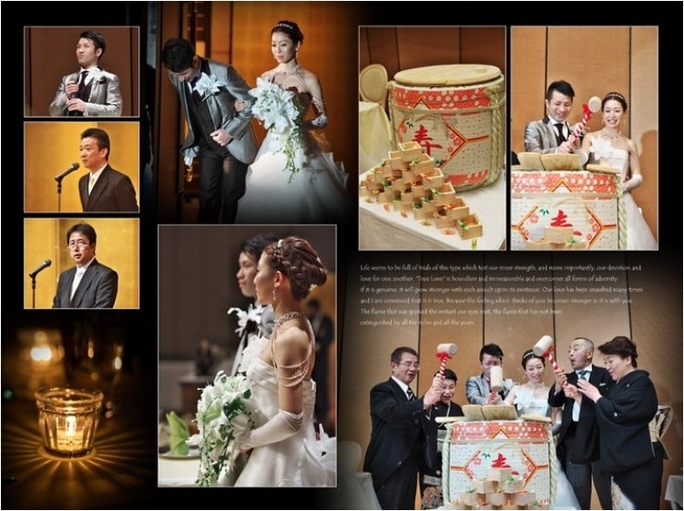 
華やかで上品な折り紙のブーケは結婚式が終わってもずっと飾っておけていいですね。10頁目：結婚式アルバム