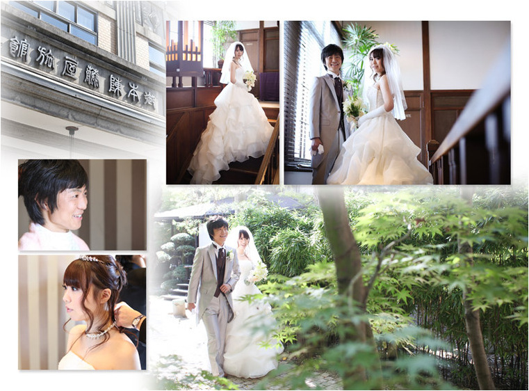 
場所は長野県にある藤屋御本陣。2頁目：結婚式アルバム