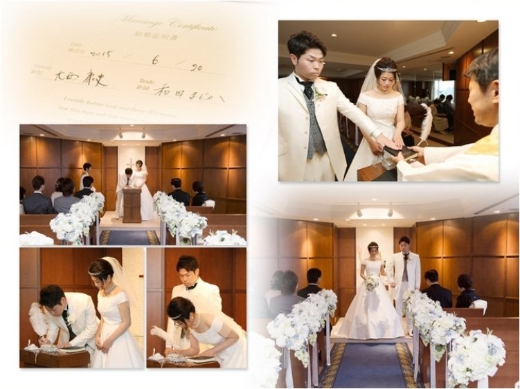 6頁目：結婚式アルバム